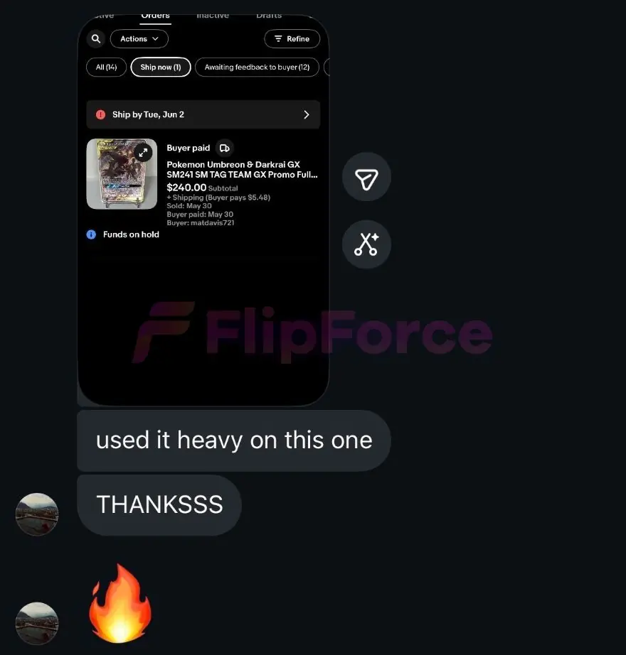 FlipForce seller testimonial