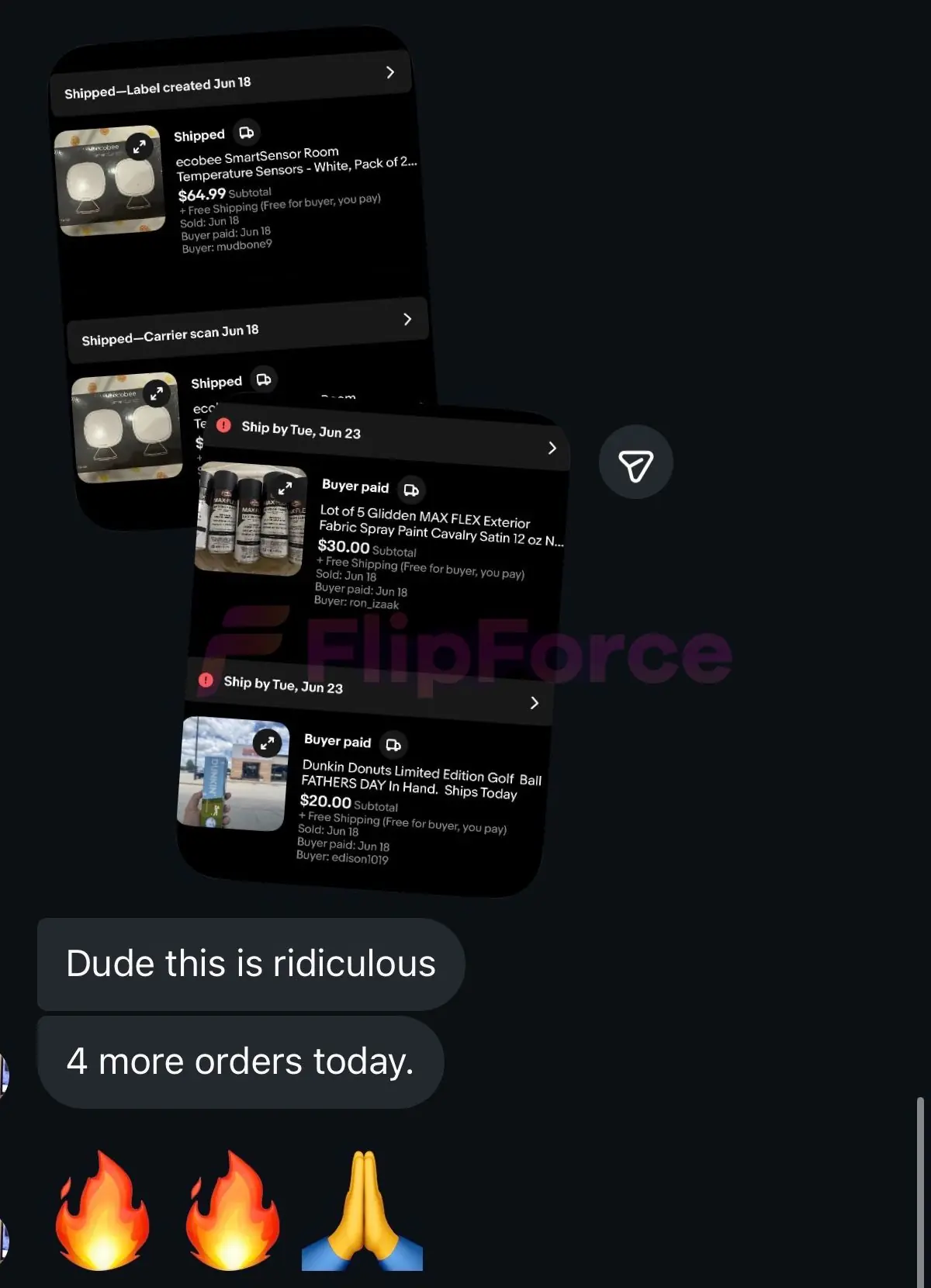 FlipForce seller testimonial