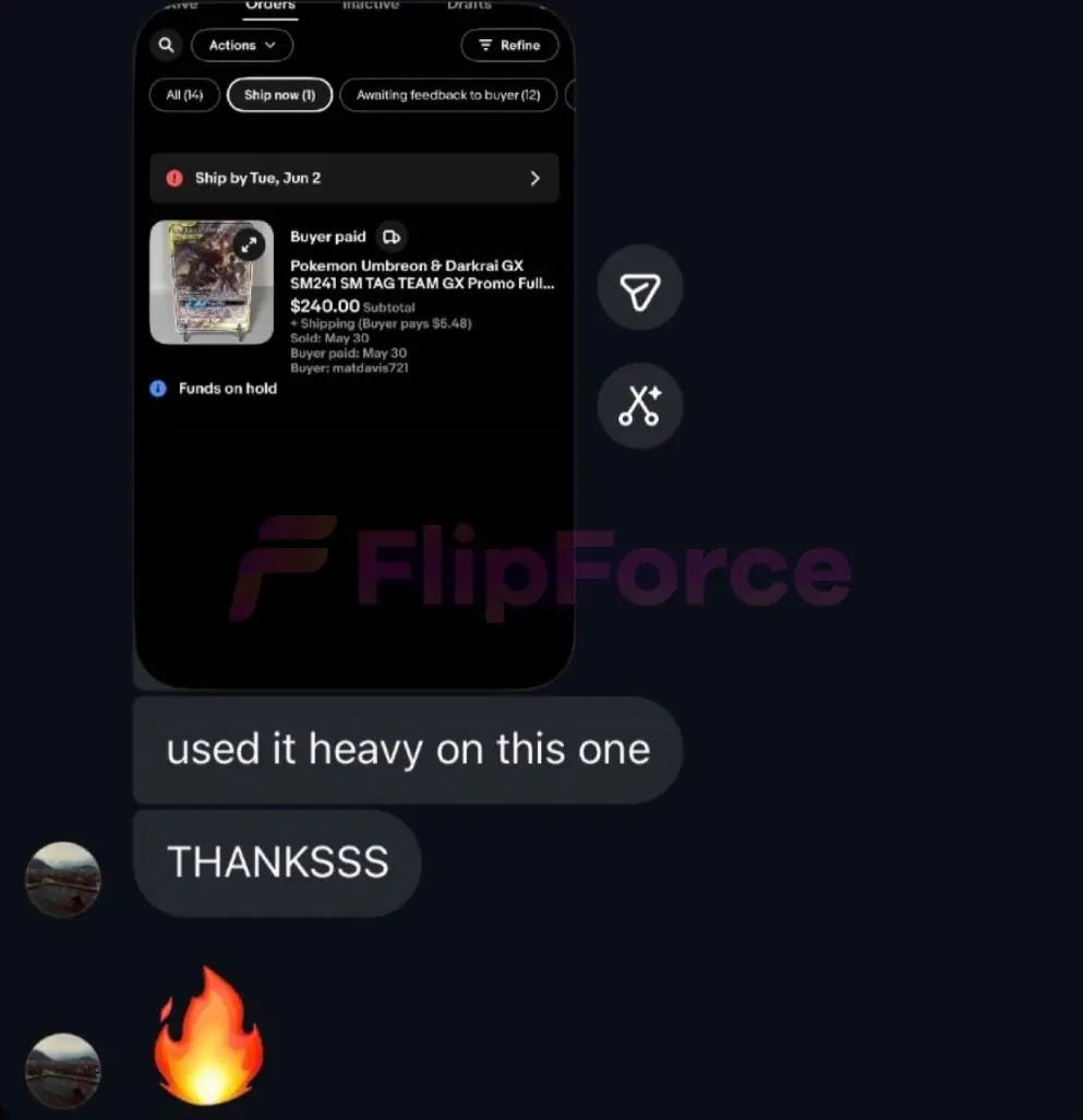 FlipForce seller testimonial